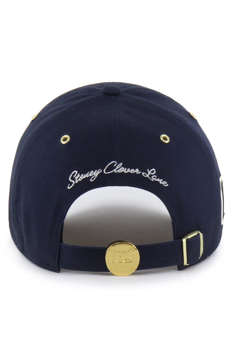 Men's '47 x Stoney Clover Lane Navy Boston Red Sox Acro Charm Clean Up Adjustable Hat, Alternate, color, Navy