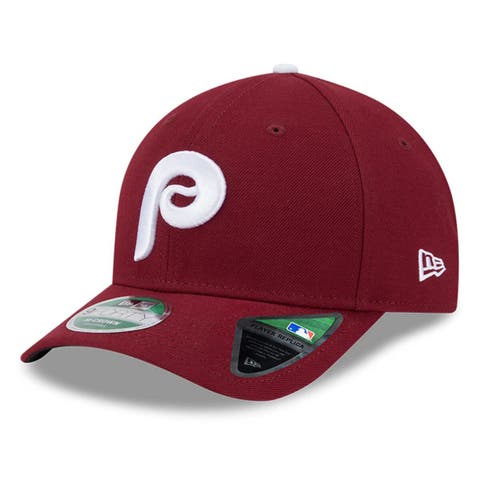Men's New Era  Burgundy Philadelphia Phillies Player Replica 9FORTY Adjustable Hat