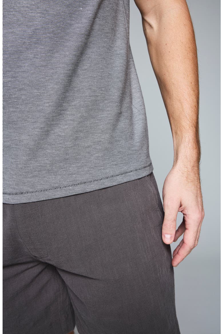 Bird's Eye Short Sleeve Henley, Alternate, color, ASPHALT/ TINTED WHITE