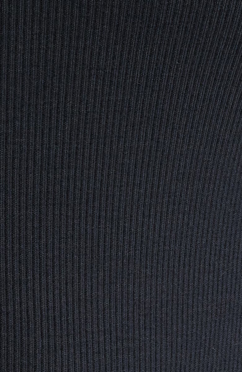 FRAME The Rib Splay Stretch Modal Cardigan, Alternate, color, Black