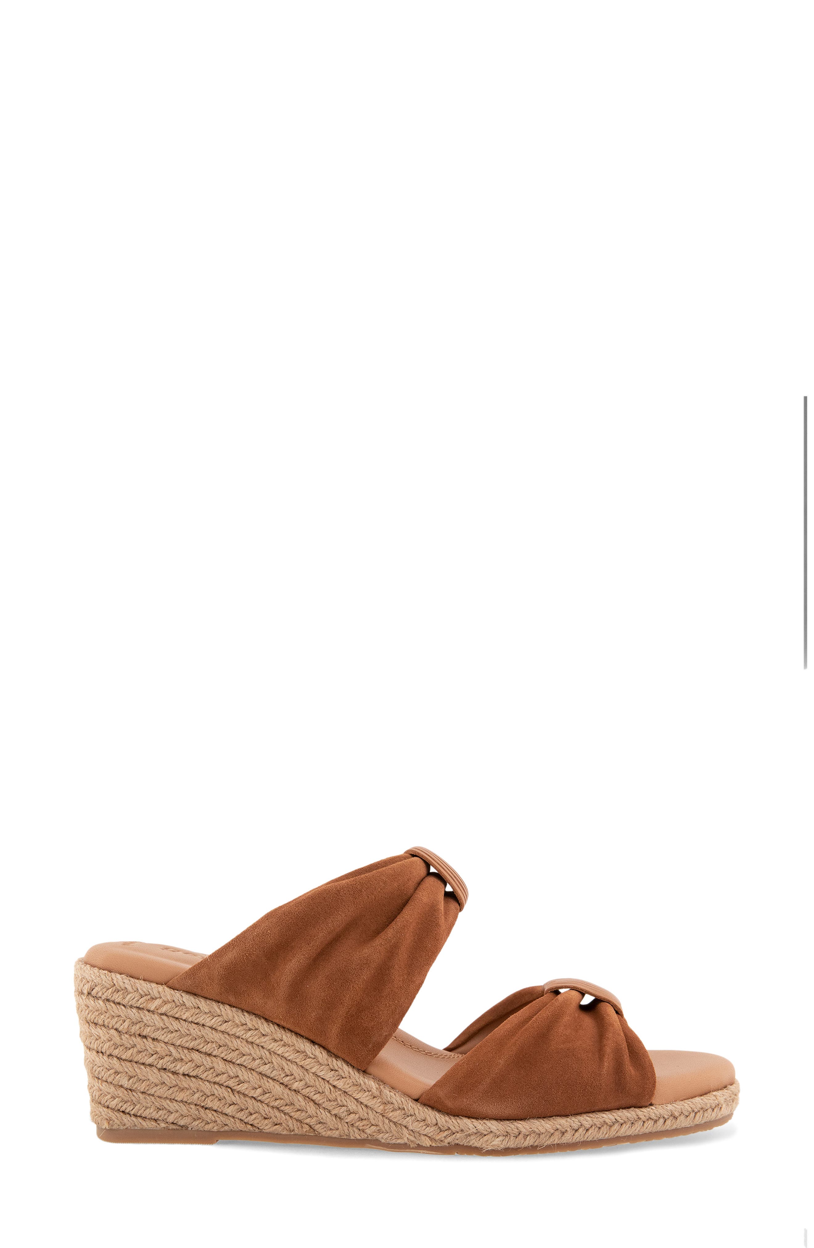 Gentle Souls Gracious Espadrille Platform Wedge Slide Sandal, Alternate, color, Luggage Suede