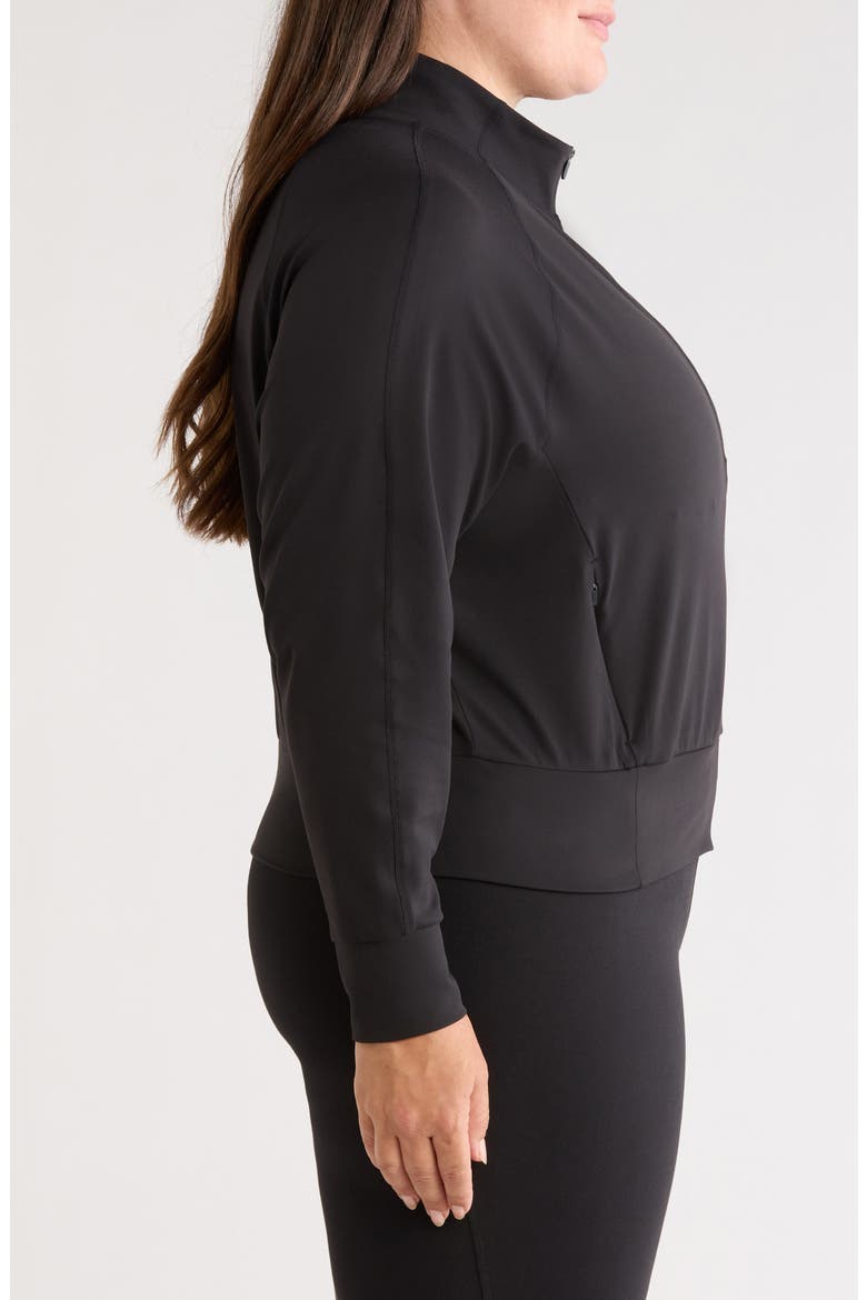 Zen Track Jacket, Alternate, color, BLACK