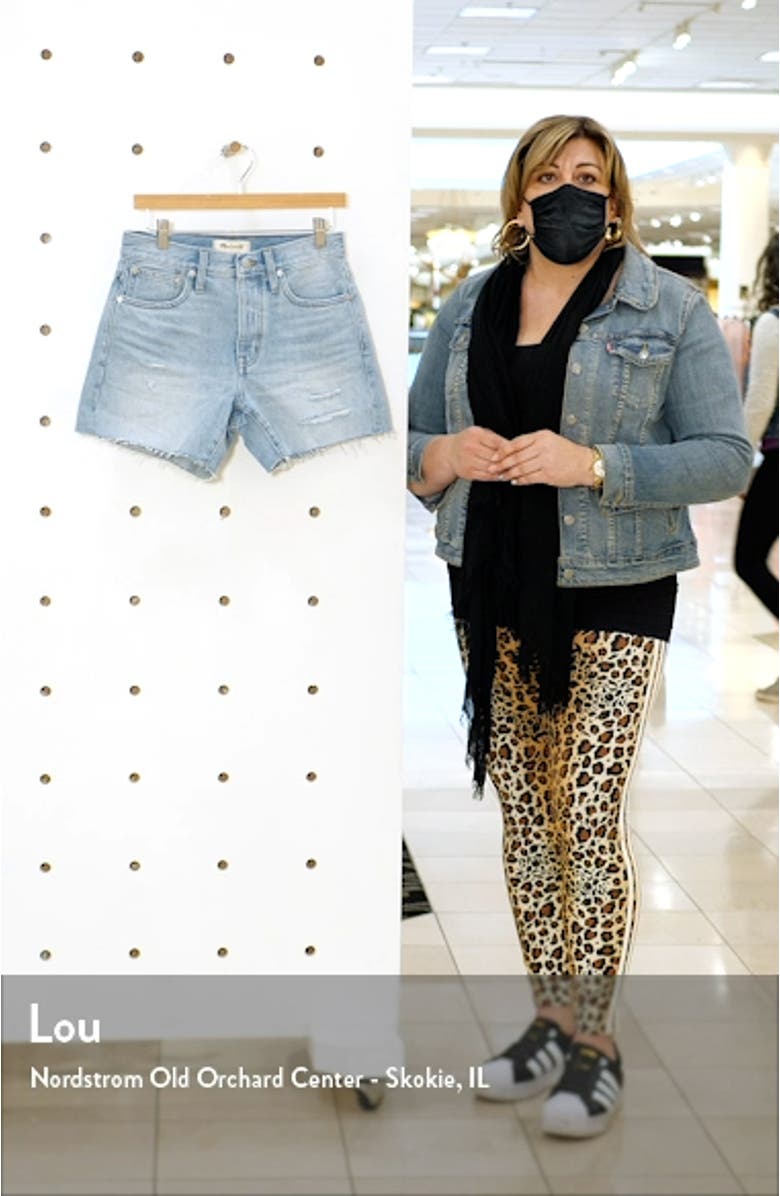 Relaxed Mid-Length Denim Shorts: Ripped Edition, sales video thumbnail