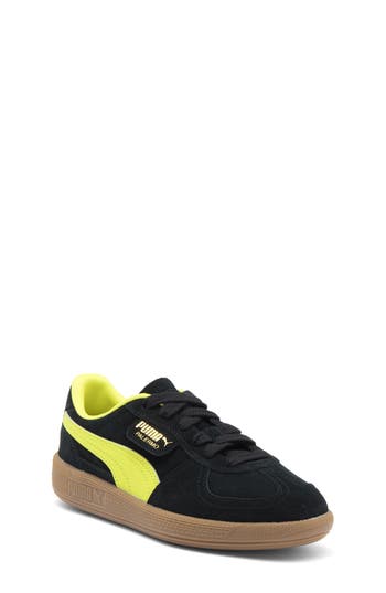 Puma Kids' Palermo Sneaker In Black-lemon Sherbert