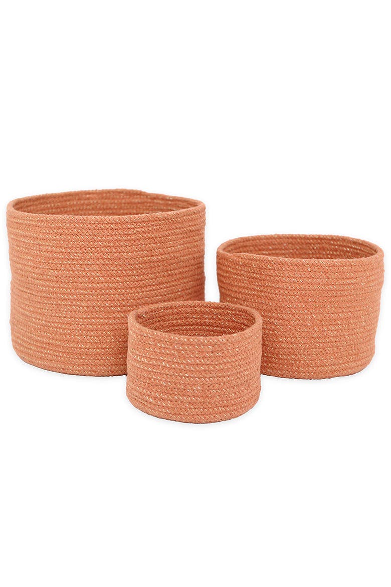 Set of 3 Baskets Ilse, Main, color, AMBER