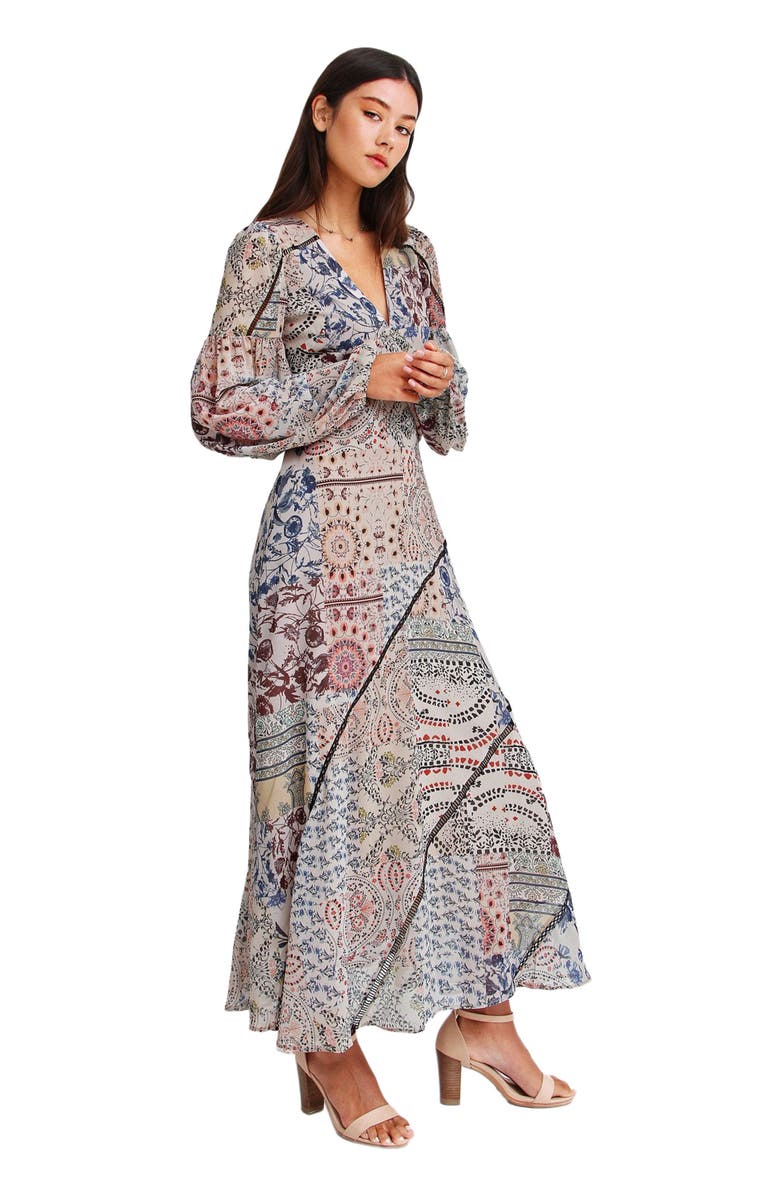 Belle & Bloom In Your Dreams Maxi Dress, Alternate, color, Beige