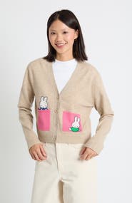 Chinti & Parker Wool-Cashmere Miffy Pocket Play Cardigan