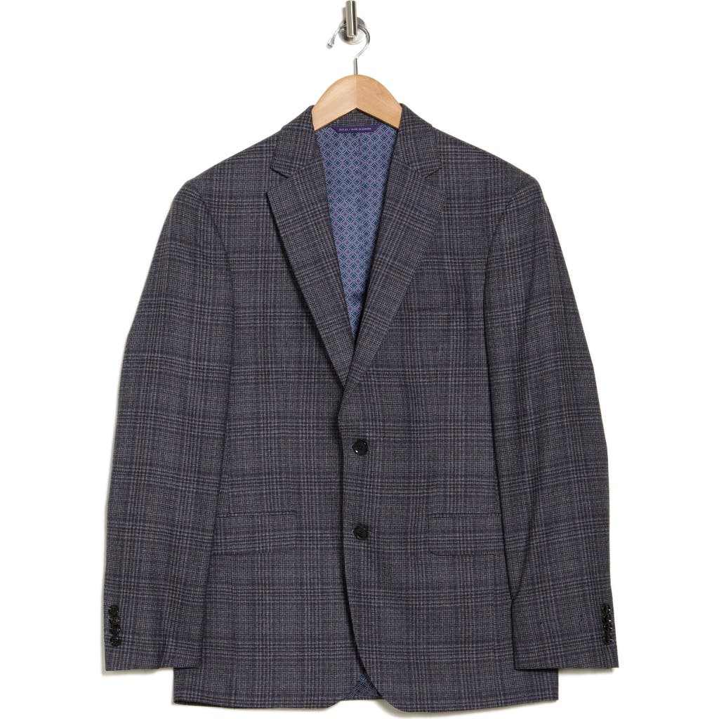 Ted Baker London Plaid Jarrow Wool Sport Coat In Brown/grey