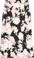 KASPER Floral Print Everyday Knit Skirt