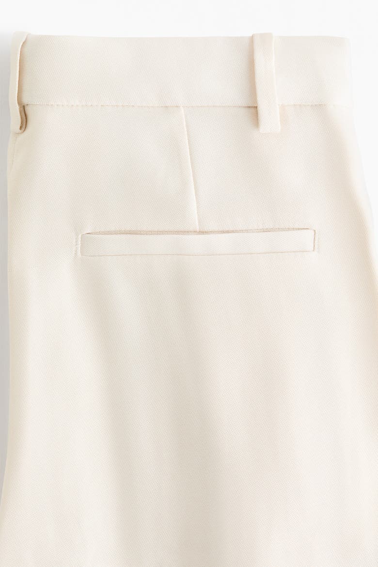 Wide-leg Pleated Culottes, Alternate, color, Cream
