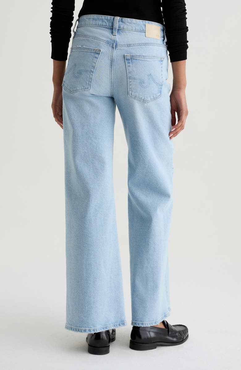 AG Saige Mid Rise Wide Leg Jeans, Alternate, color, Florina