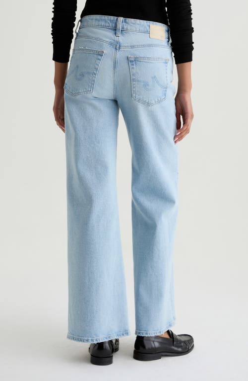 Ag Saige Mid Rise Wide Leg Jeans In Blue