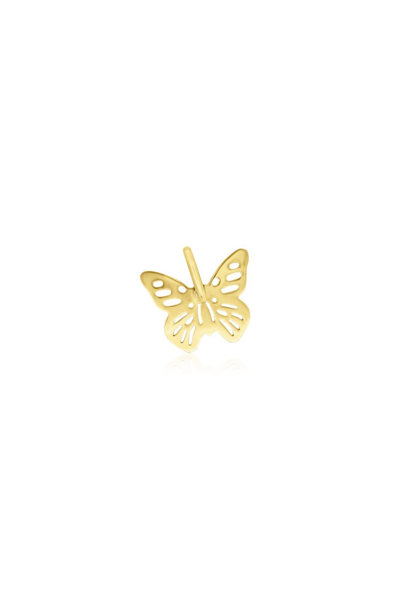 The Lovery Fine Jewelry Gold Butterfly Cutout Charm, Main, color, Yellow Gold