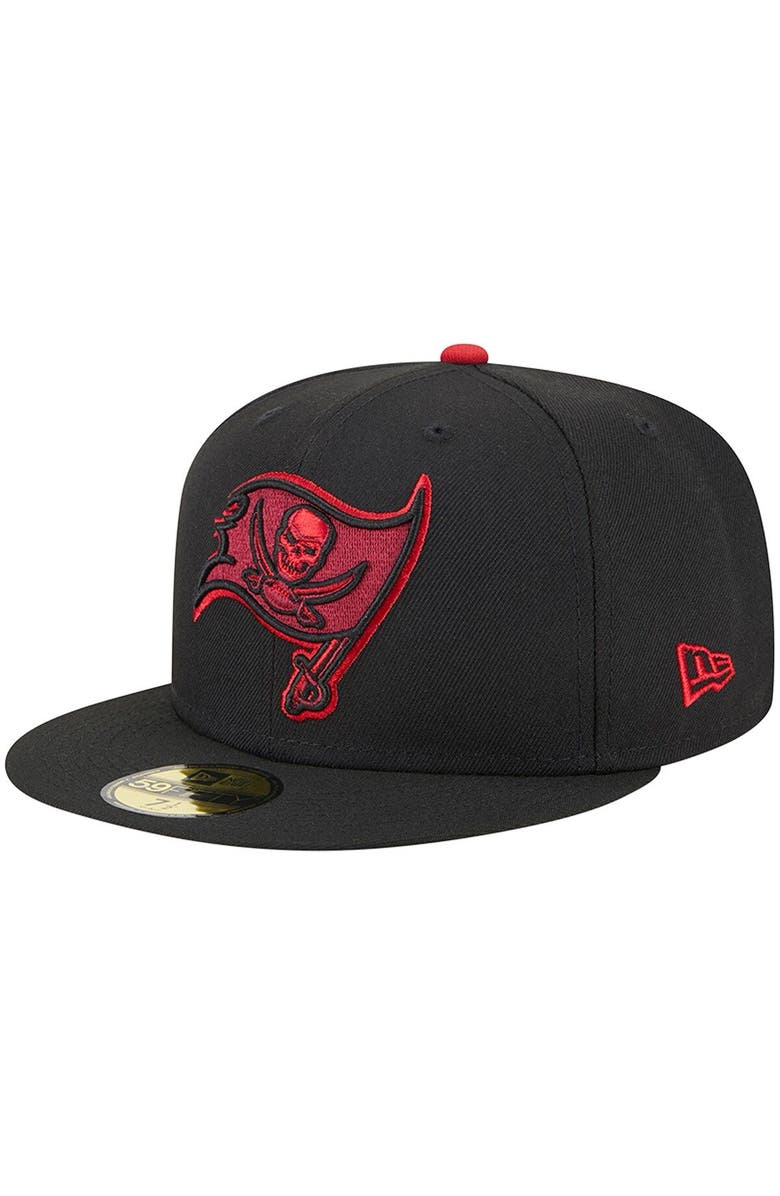 New Era Men's New Era Black Tampa Bay Buccaneers Pop 59FIFTY Fitted Hat, Alternate, color, 