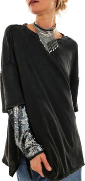 Free People Nellie Sequin Twofer Top