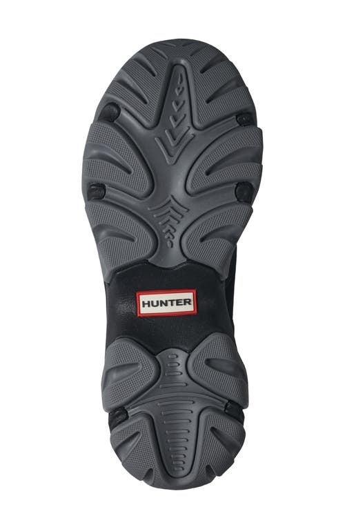 Hunter Darisa Water Repellent Slip-on Shoe In Black