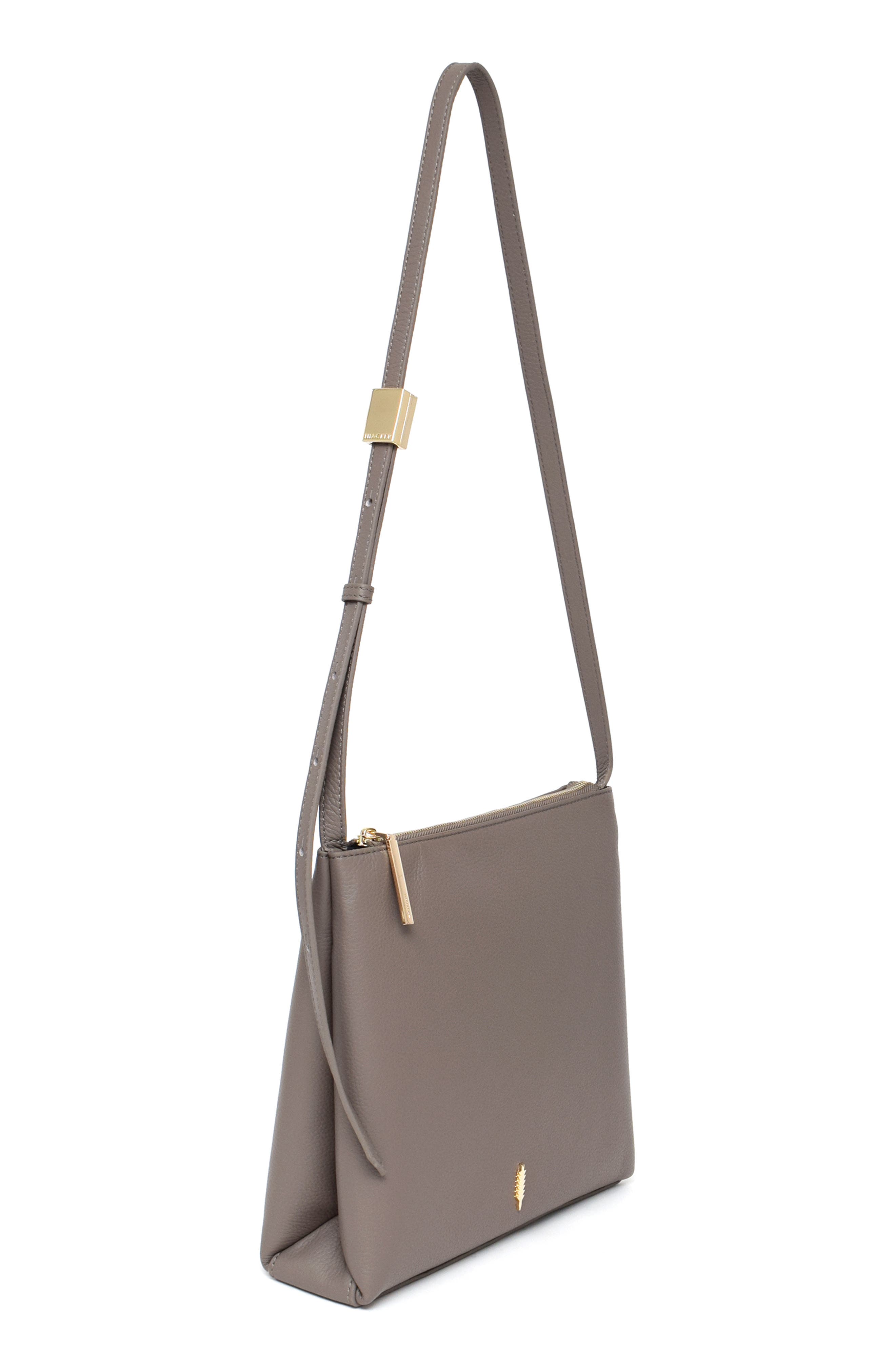 Thacker Callie Leather Crossbody Bag, Alternate, color, Smokey Grey