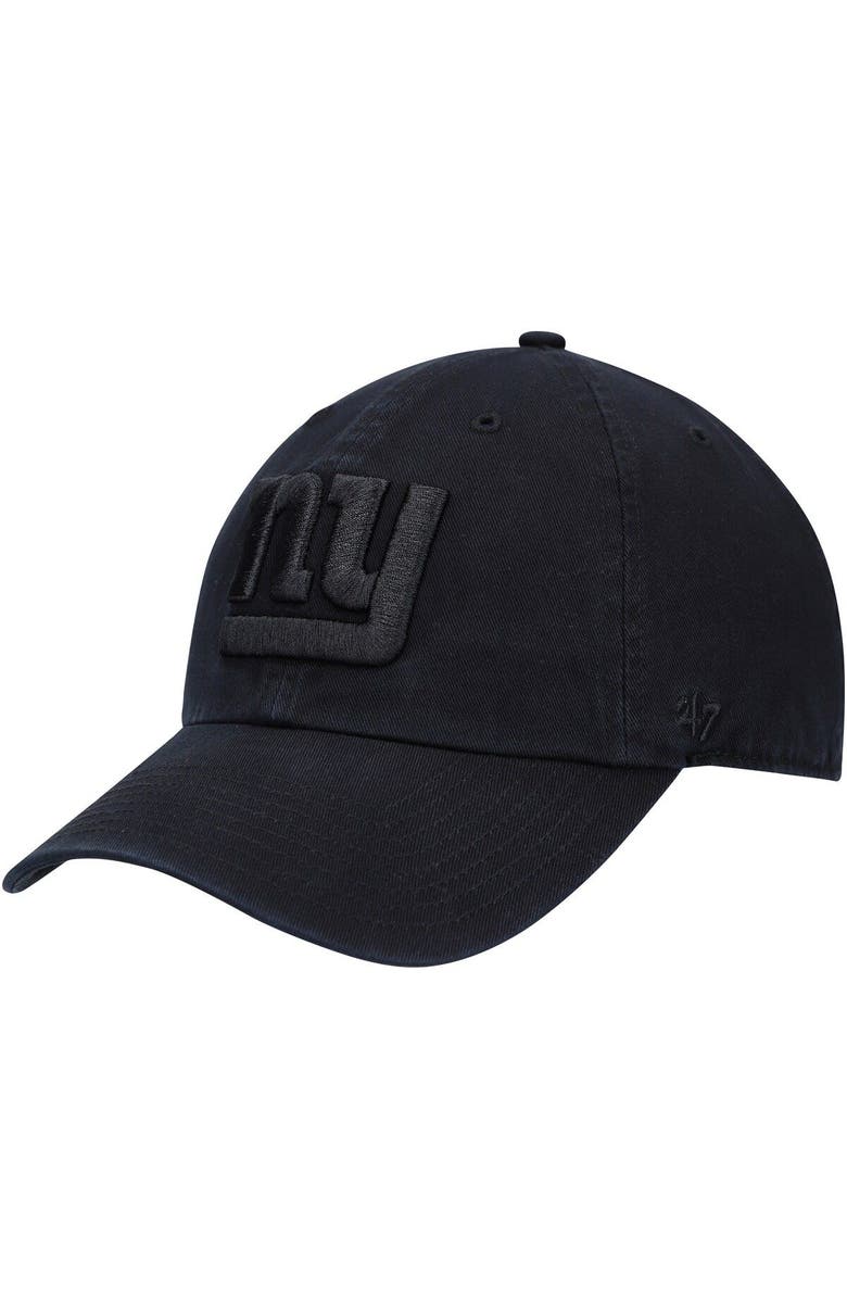 '47 Men's '47 Black New York Giants Team Tonal Clean Up Adjustable Hat, Main, color, Black