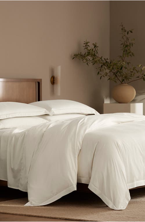 BOLL & BRANCH BOLL & BRANCH PERCALE HEMMED 300 THREAD COUNT DUVET COVER & SHAMS SET 