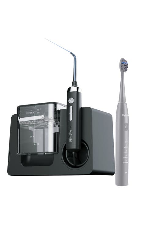 LP233 Pro UVC Countertop Water Flosser with DY156 Essential Electric Toothbrush Bundle