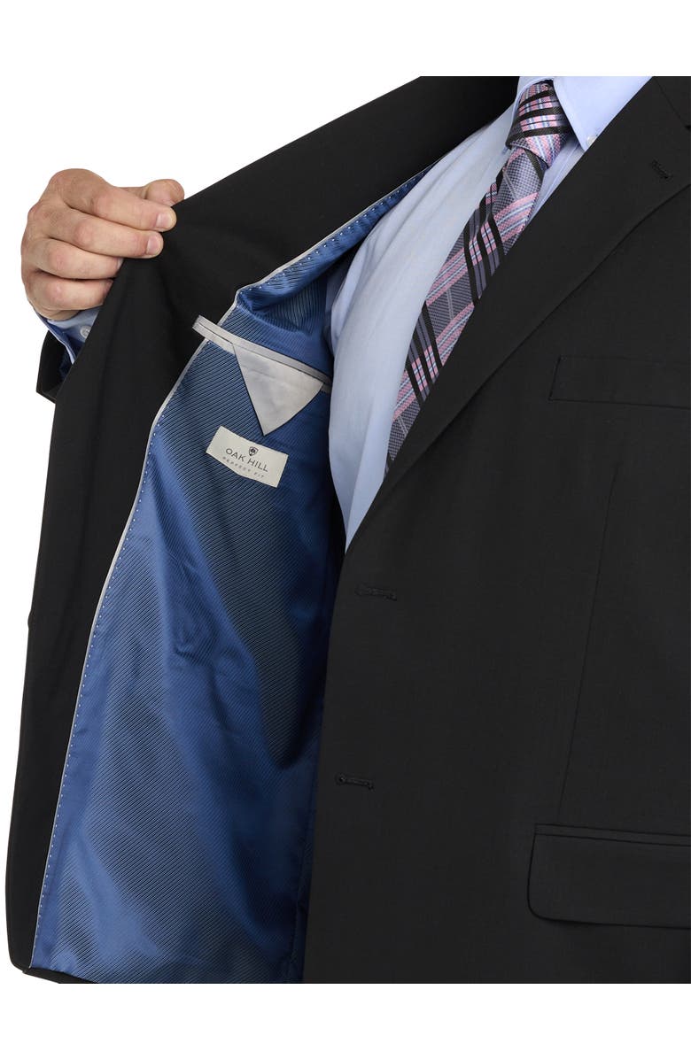 Oak Hill by DXL Big & Tall Perfect Fit Jacket-Relaxer Suit Jacket - Executive Cut V2, Alternate, color, Black