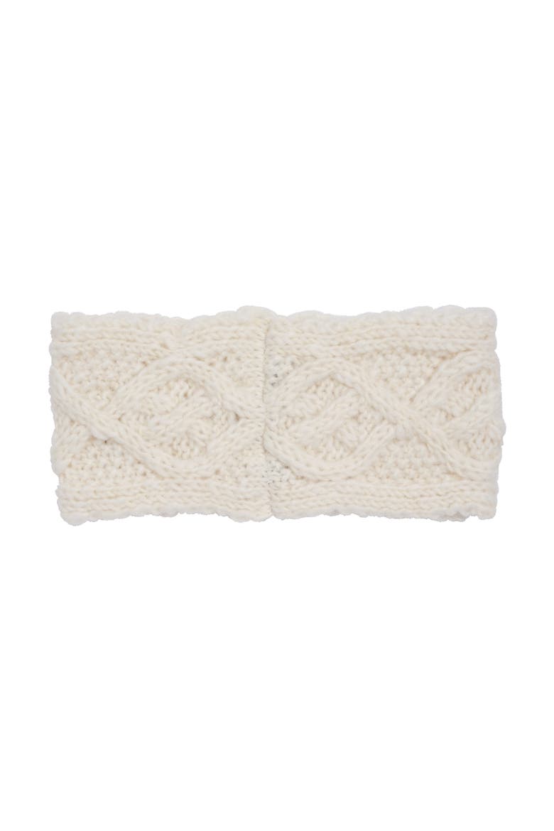 Large Cable Headband, Alternate, color, Cream