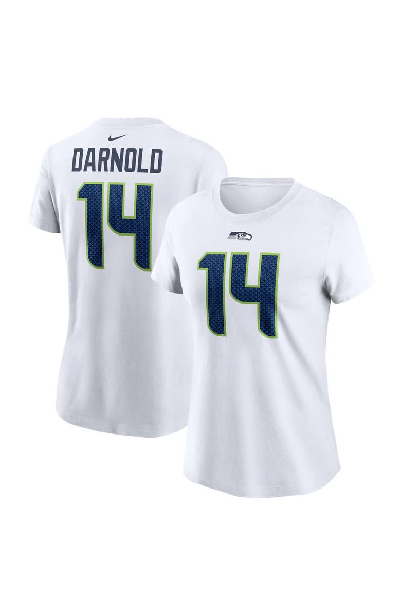 Nike Women's Nike Sam Darnold White Seattle Seahawks Player Name & Number T-Shirt, Main, color, White