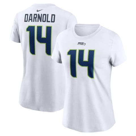 Women's Nike Sam Darnold White Seattle Seahawks Player Name & Number T-Shirt