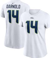 Nike Women's Nike Sam Darnold White Seattle Seahawks Player Name & Number T-Shirt