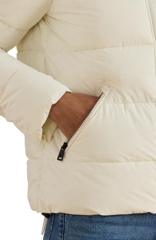 Ralph Lauren Lauren  Crested Puffer Jacket In White
