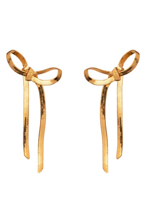 Gretta Bow Drop Earrings
