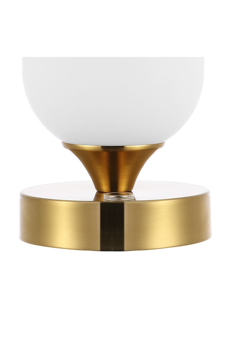 Eli Modern Minimalist Iron Rechargeable Integrated Portable LED Table Lamp, Alternate, color, Brass Gold