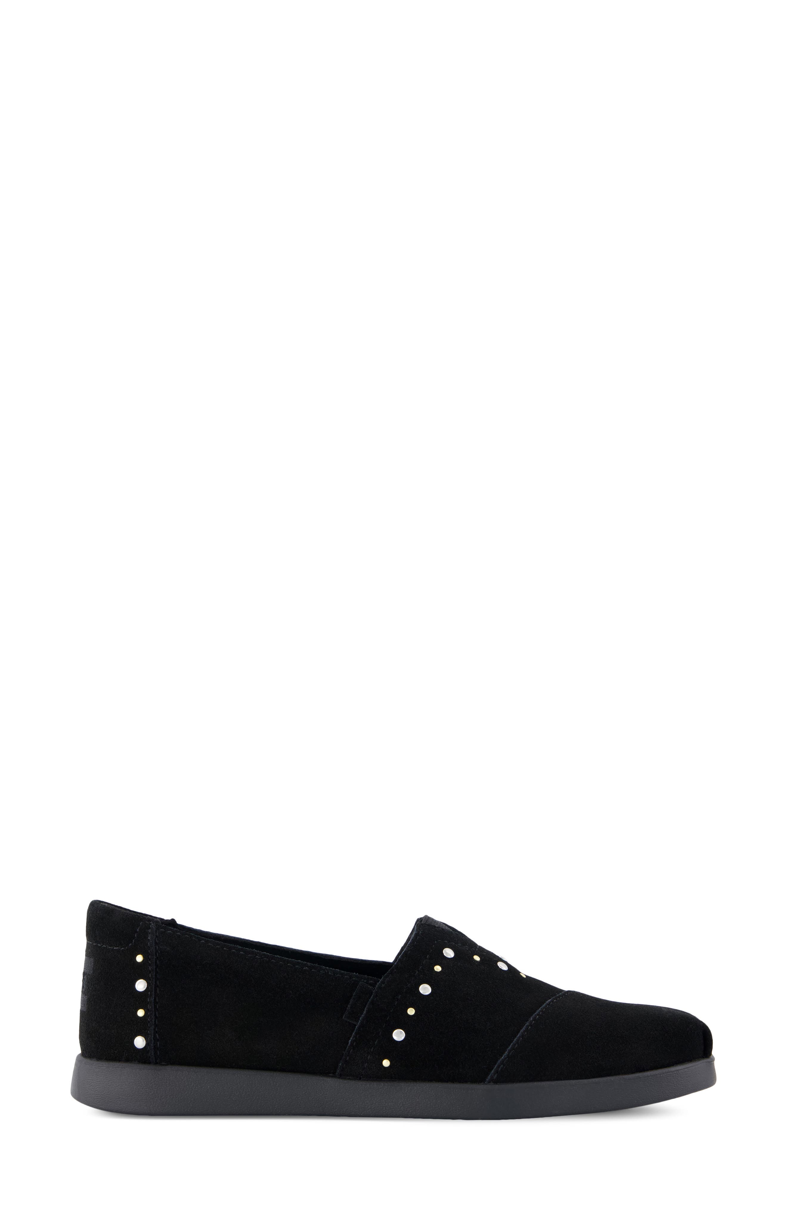 Alpargata Plus Suede Slip-On Sneaker, Alternate, color, BLACK
