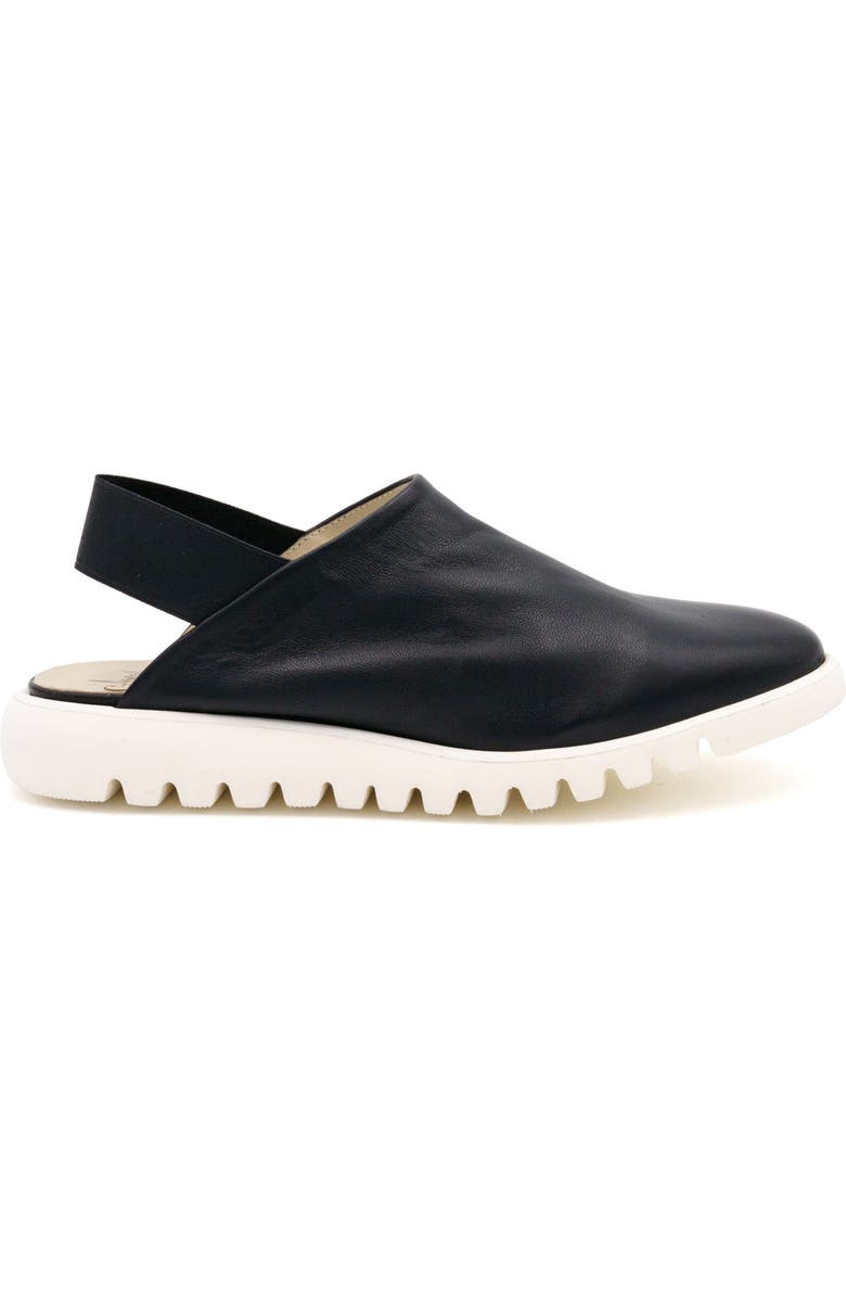 Amalfi by Rangoni Elettrona Slingback Flat, Alternate, color, Black Parm Black Elastic