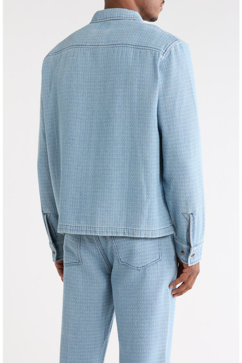 Check Button-Up Shirt, Alternate, color, LIGHT INDIGO