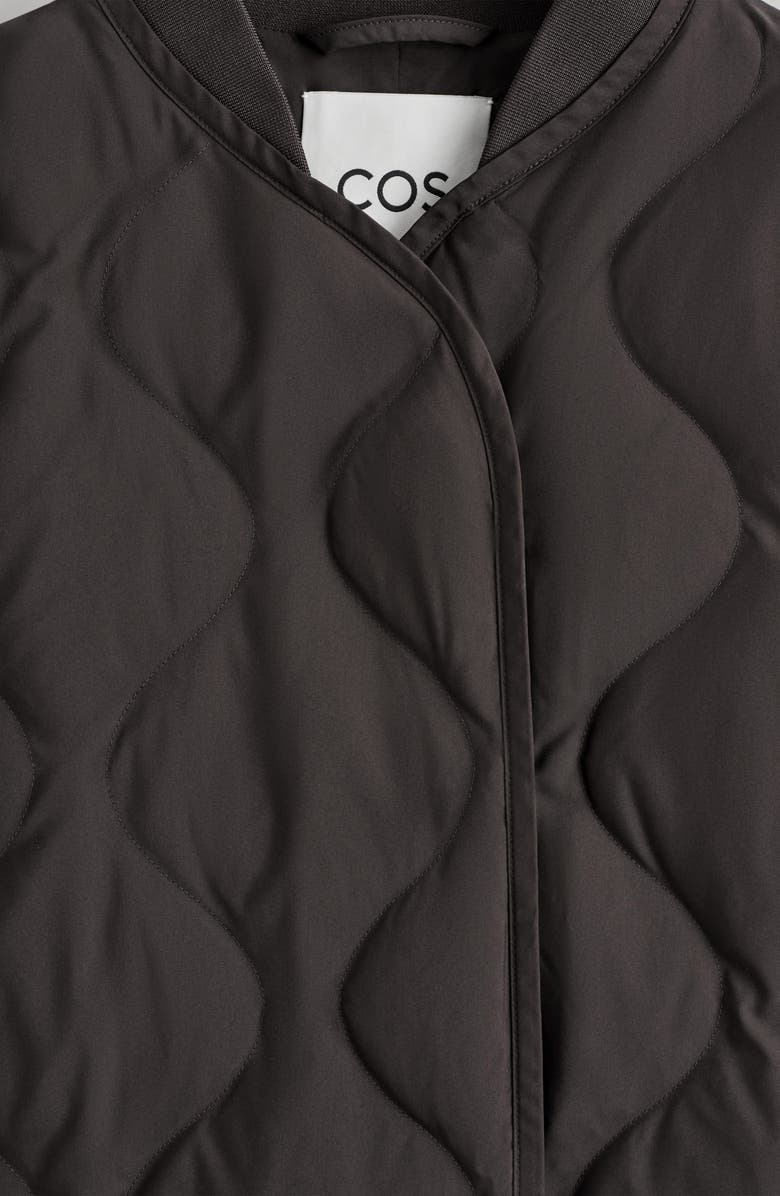 COS Oversize Quilted Down & Feather Jacket, Alternate, color,