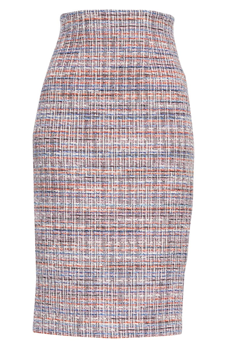 Veronica Beard Joda Tweed Pencil Skirt, Alternate, color, 