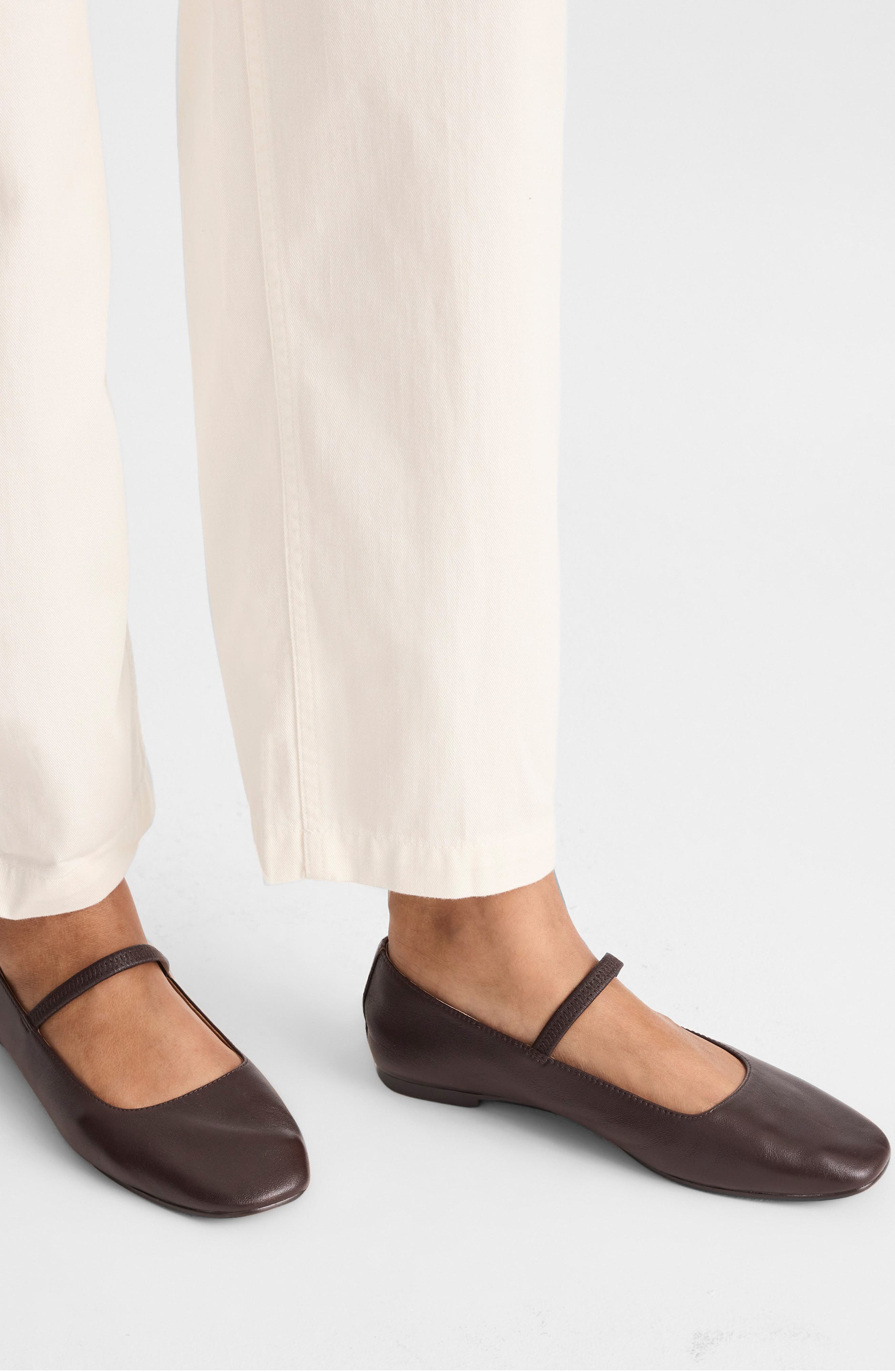 Madewell Greta Mary Jane Flat, Alternate, color, Coffee Bean