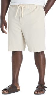 Harbor Bay by DXL Big & Tall Lightweight Linen Beach Shorts