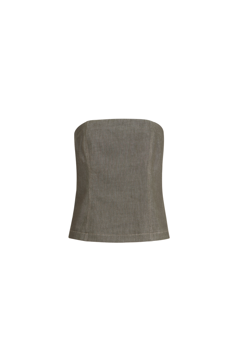 Bandeau top, Alternate, color, Olive