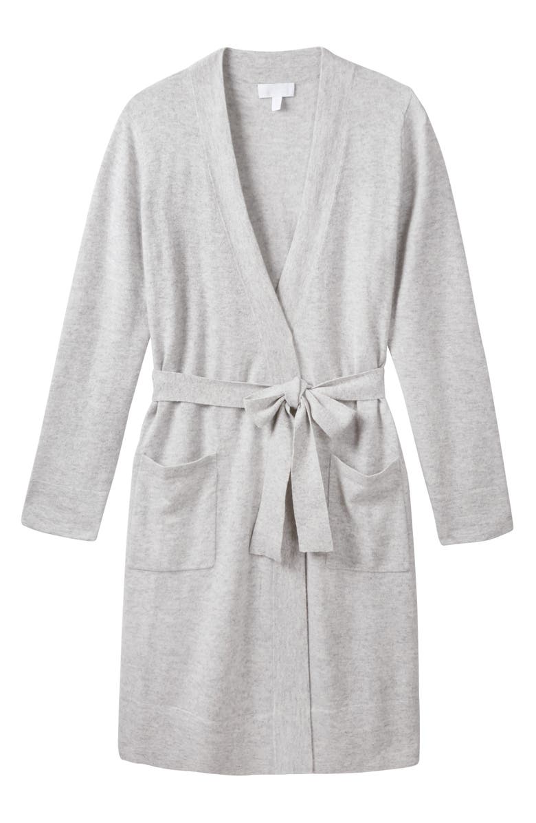 The White Company Short Cashmere Robe, Alternate, color,