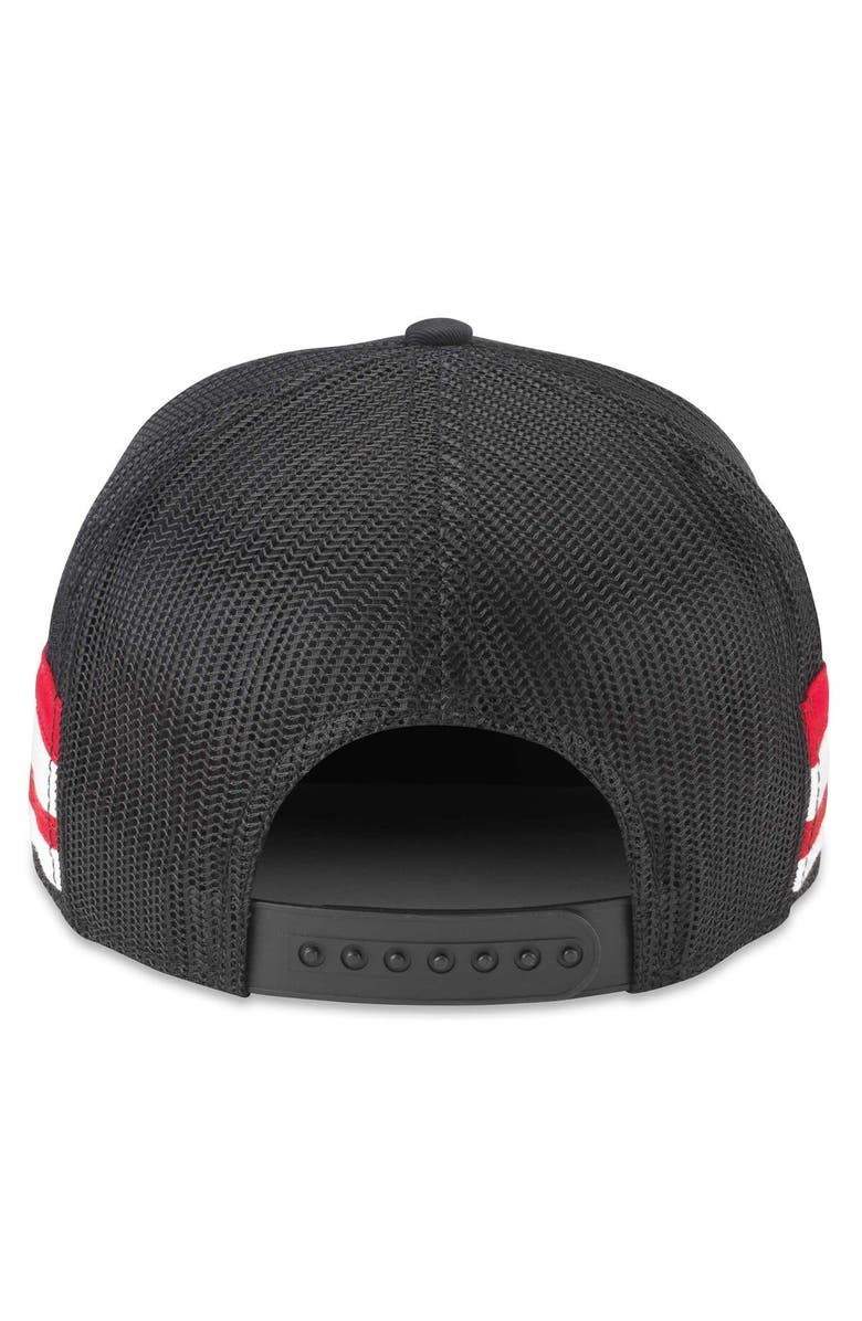 American Needle Men's American Needle Black Detroit Red Wings HotFoot Stripes Trucker Adjustable Hat, Alternate, color, 
