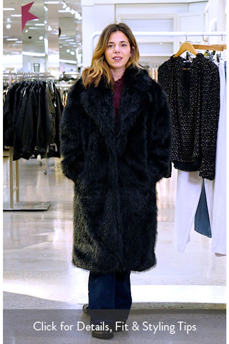 Larkin Faux Fur Coat video