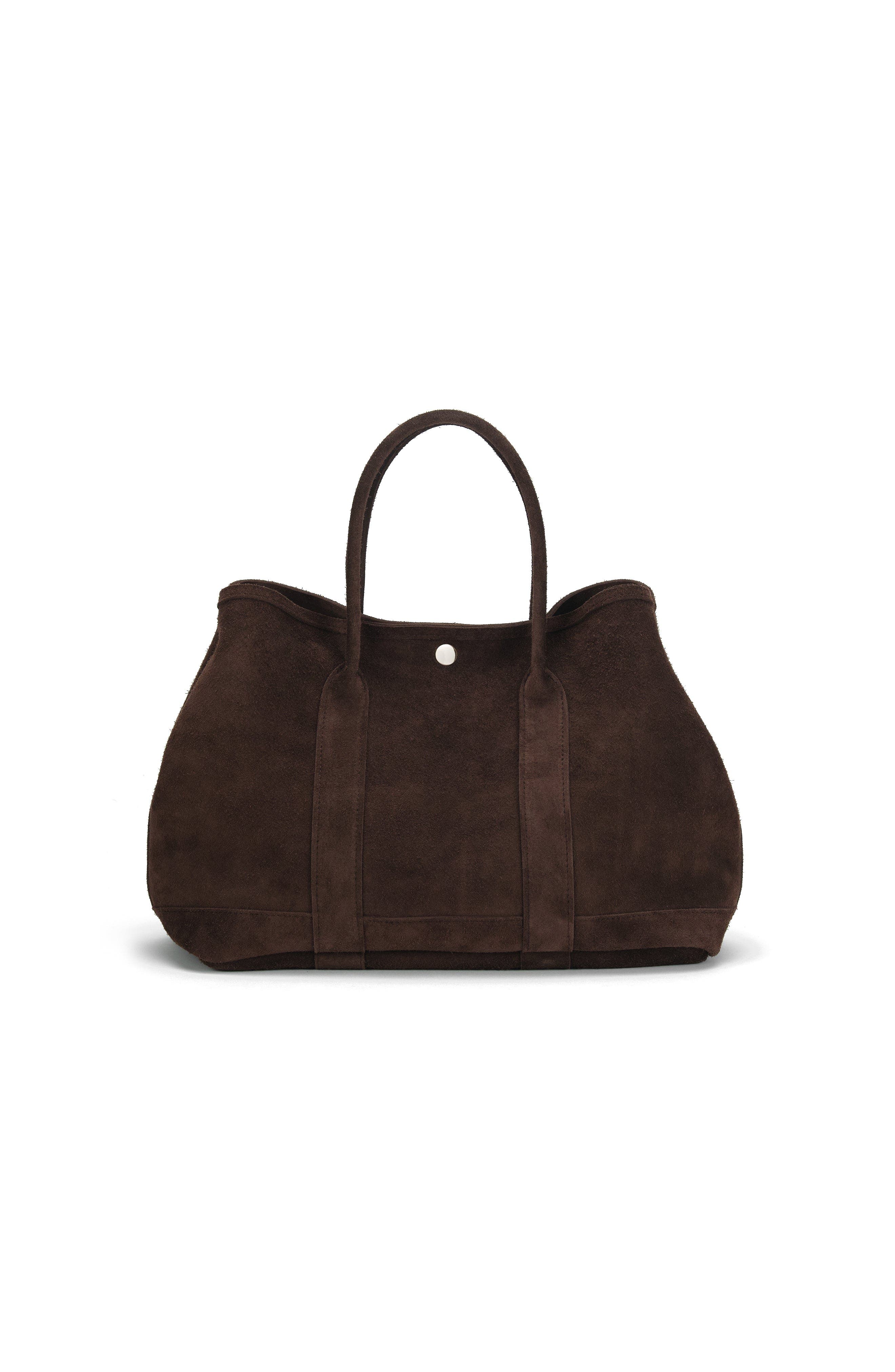 Ezra Arthur Audrey Nubuck Suede Leather Tote Bag, Main, color, Cocoa