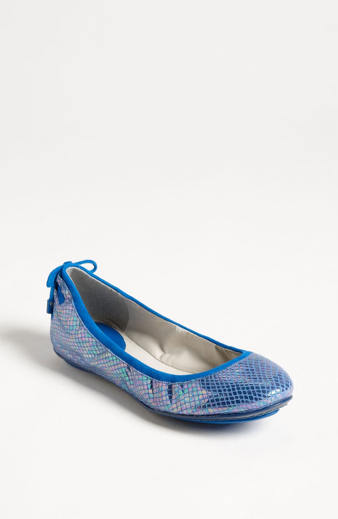 Maria Sharapova by Cole Haan 'Air Bacara' Flat, Main, color, EMPIRE BLUE/ METALLIC SNAKE