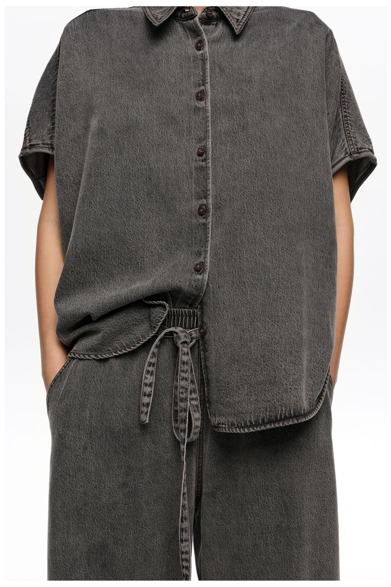Washed Fluid Jogger Trousers, Alternate, color, WASHED BLACK