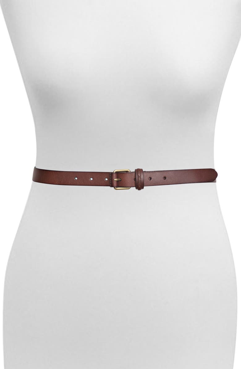Frye Leather Belt, Main, color, 