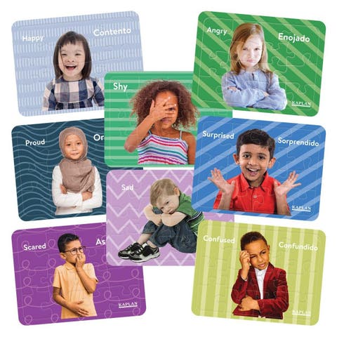 Emotion Puzzles with Real Images - Set of 8