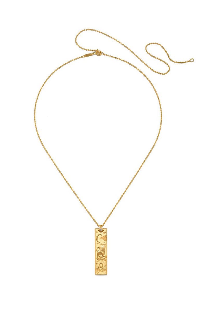 Satya Jewelry Story of Zodiac Necklace, Alternate, color, Leo