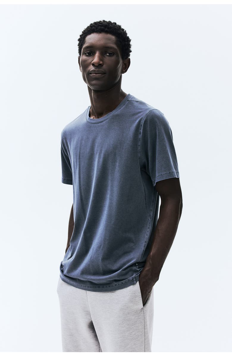 H&M Running T-shirt With Drymove, Alternate, color, Dusty Blue